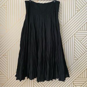 Olivia & Grace Boho broomstick pleated Flowy‎ Festival Maxi A line Skirt witch M